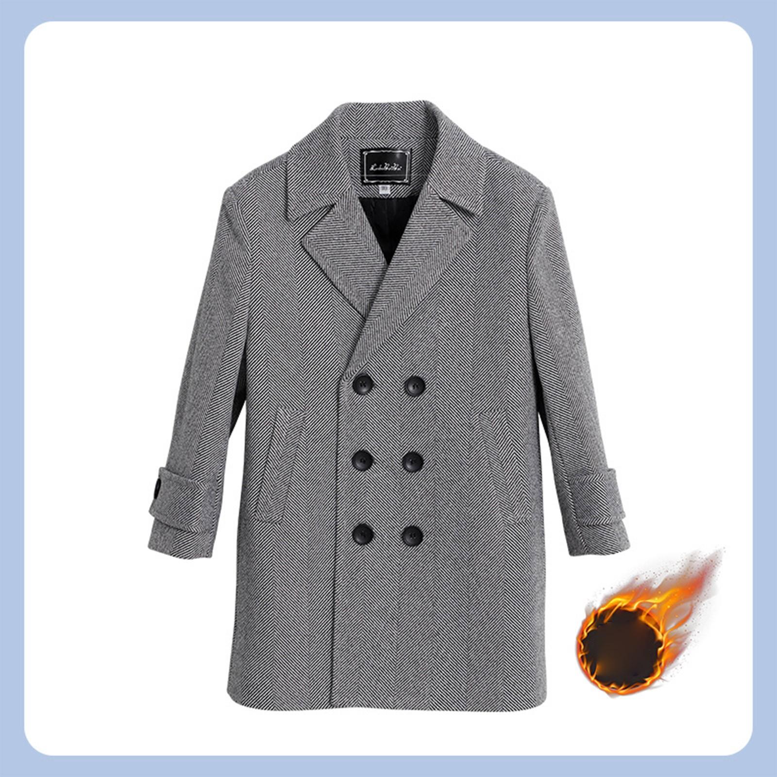 

Детский пиджак, стеганое шерстяное пальто для мальчиков 100