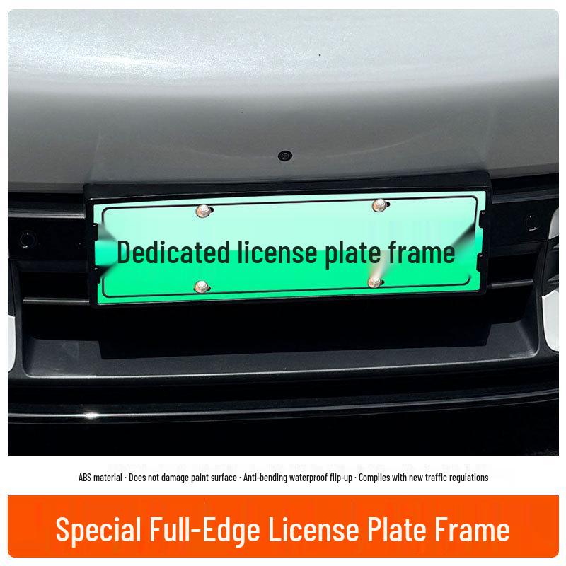 2025 Xiaomi YU7 New Energy Vehicle Full-Coverage Green License Plate Frame