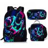 Fortnite Cartoon Printed Backpack Set Lightweight Computer Bag Male And Female School Bag