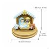 Resin Nativity Statue Ornament Gift Idea Christmas Figurines Cute Figurine for Garden,