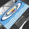 Manchester City Fußballclub Thema Premium Rutschfestes Mauspadd mit Genähten Kanten, Strapazierfähiges Gummi-Material, für Schreibtisch & Gaming Tolle Geschenke