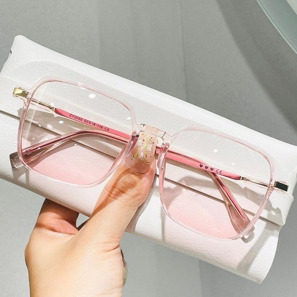Sunglasses for Women Fashion Makeup Pink Sun Glasses Shades for Women UV400 Gradient Lens Eyeglasses Blush Glasses