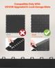 Female Garage Floors Transition Edge Kit, 15 PCS Sturdy PP Interlocking Modular Garage Floor Edging Slip-resistant, Easy Assembly Compatible Only With