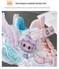 Labubu Mädchen Leuchtende Mesh Laufschuhe - Herbst 2025: Atmungsaktiv, Weiche Sohle, Lederoberfläche Sportsneaker