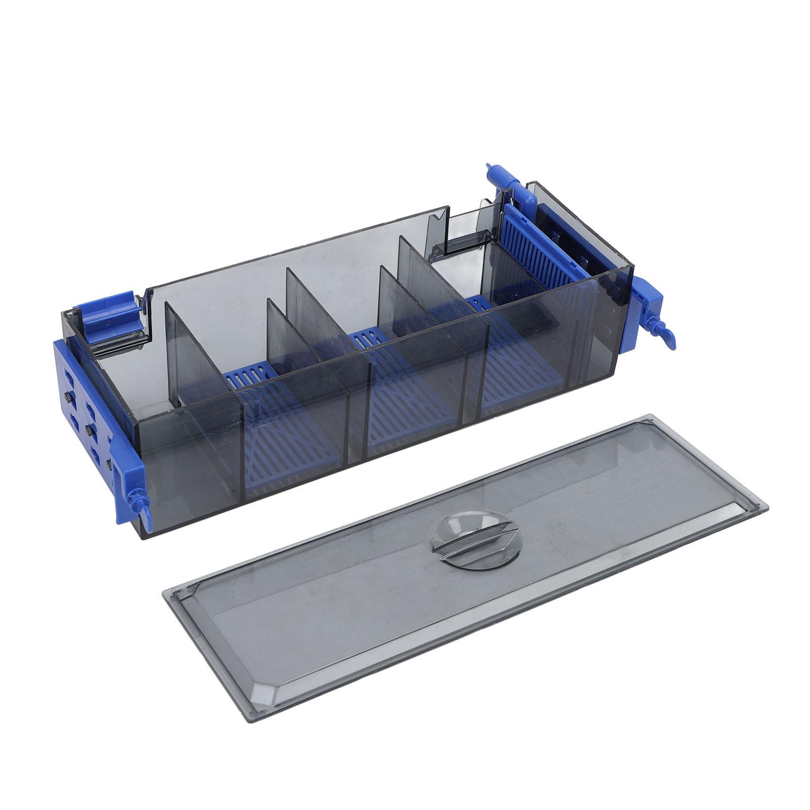 Подвесной фильтр для аквариума с фильтрующими материалами, двухсторонний подвес, водопадный выход, низкий уровень шума, многоступенчатая фильтрация, визуальный