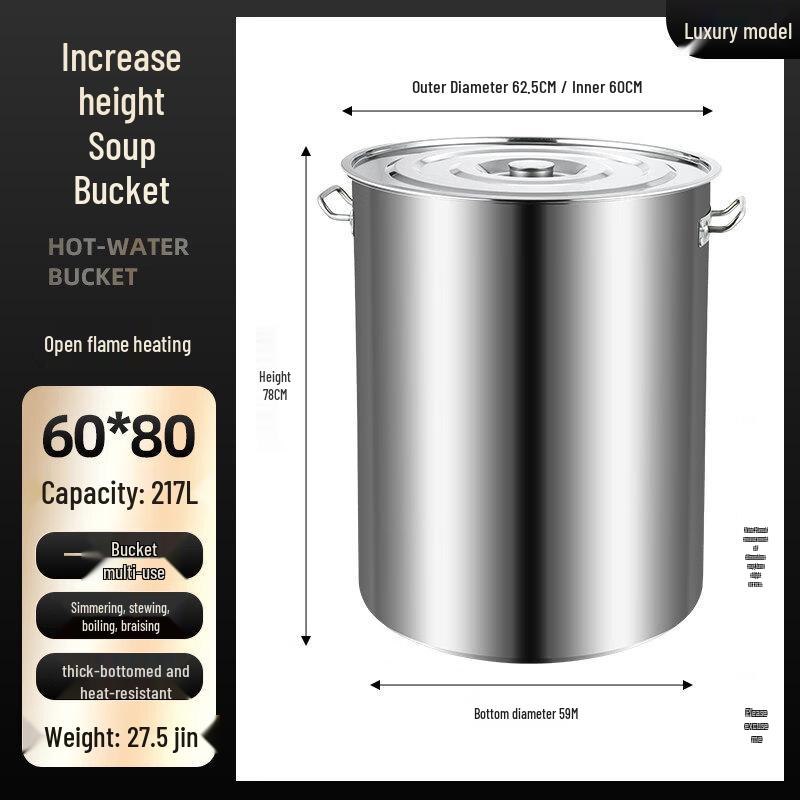 

Commercial Stainless Steel Tall Stock Pot with Lid