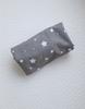 Cotton Fitted Sheet for Boho Moses Basket, Gondola Stroller 75x35 cm - Mini Stars on Gray