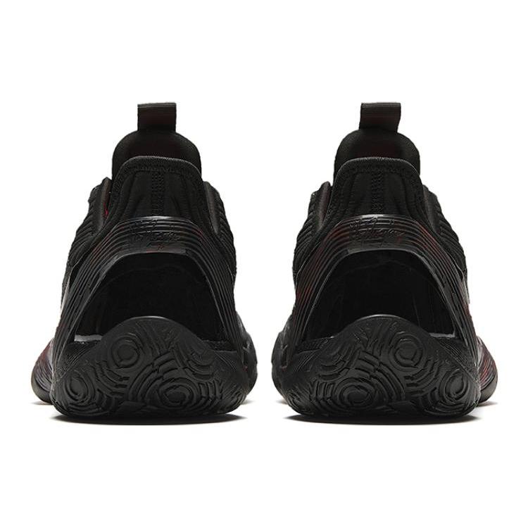 New Anta Three Point Rain1.0 Dark Flame Ice And Fire Cushioning Breathable Low Top Basketball Shoes Men's Black 912341102-1
