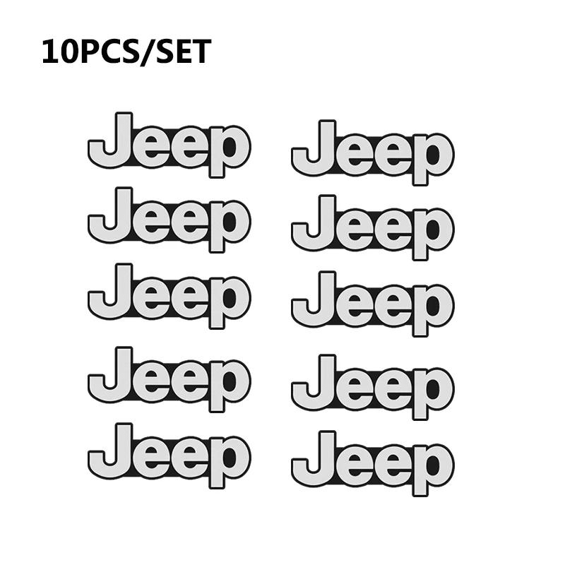 For Jeep Car Audio Speaker Decorate 3D Aluminum Badge Emblem Sticker For Jeep Grand Cherokee Wrangler JK Gladiator Compass Re