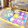 Kawaii Friends Pastel Land Carpet For Playroom Bedroom Living Room Sofa Home Decorkids Game Area Rug Nonslip Floor Mat