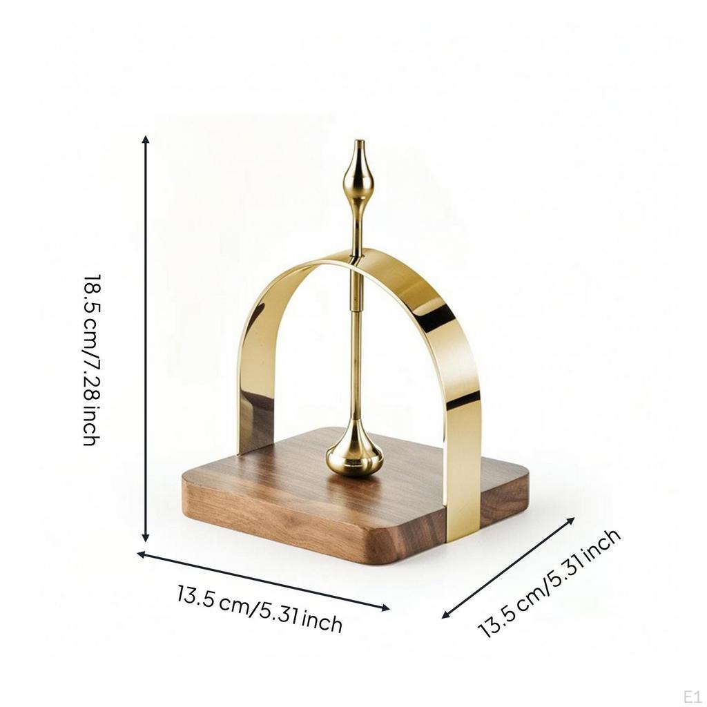 Napkin Holder with Wood Base Decorative Tabletop Tissue Compact for Countertop, Entryway,