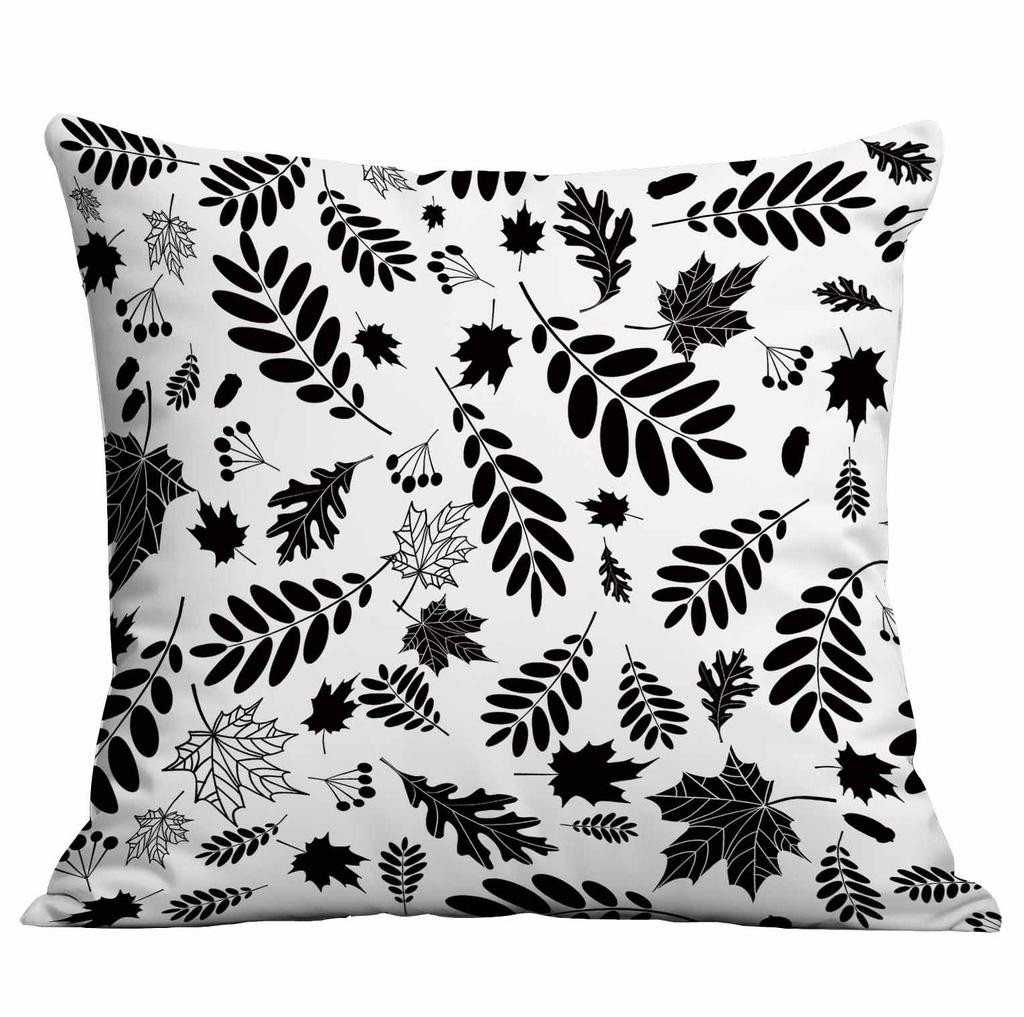 Simple Plant and Flower Pillowcase Home Cushion Pillowcase Decoration