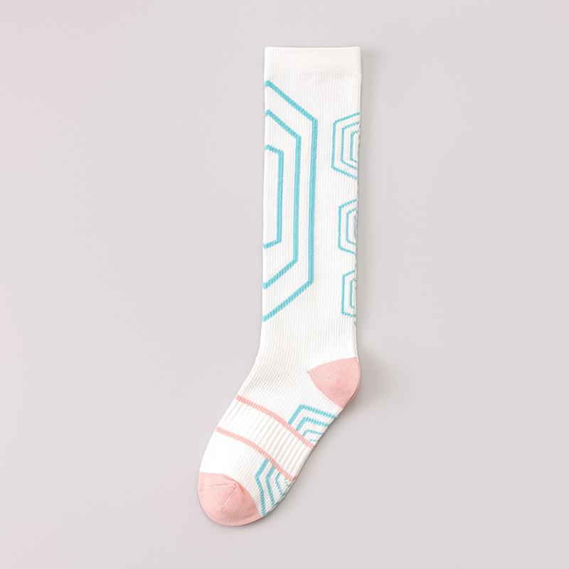 Long Socks Pure Cotton Fitness Running Skipping Rope Sports Socks Indoor Pilates Yoga Socks Pressure Thin Calf Socks