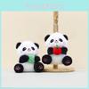 Entzückendes Cartoon-Panda-Stofftier-Schlüsselanhänger Superweicher Kuschel-Taschenanhänger