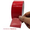 Heavy-Duty Waterproof Single-Sided Adhesive Fabric Tape for Carpet and Floor Insulation - No-Mess, Black/Red