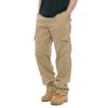 2025 Cargo Pants Men 100% Cotton Multiple Pockets Elastic Waist Casual Trousers Outdoor Hiking Climbing Mountains Men's Pants