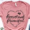 Assistant Principal T Shirt Back To School Teacher For Vintage Designer Clothes Unisex Slightly Versatile Streetwear