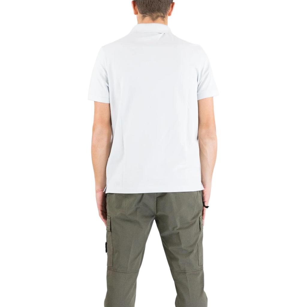 STONE ISLAND Koszulka Polo z Nadrukiem Logo Męska Koszulki Polo Jasnoniebieska K1S1522002-SCS0017-V0041