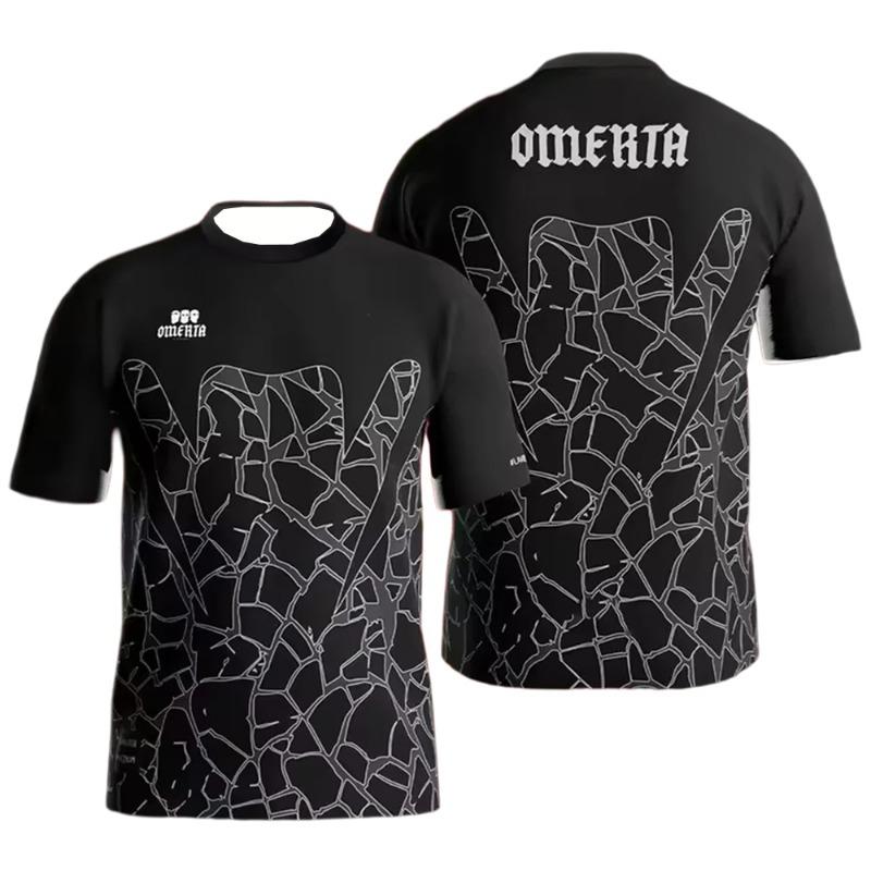 T-shirt Imprimé 3D pour Homme Sports d'Extérieur Badminton et Tennis Séchage Rapide Respirant Manches Courtes Col Rond Pull Haut Décontracté