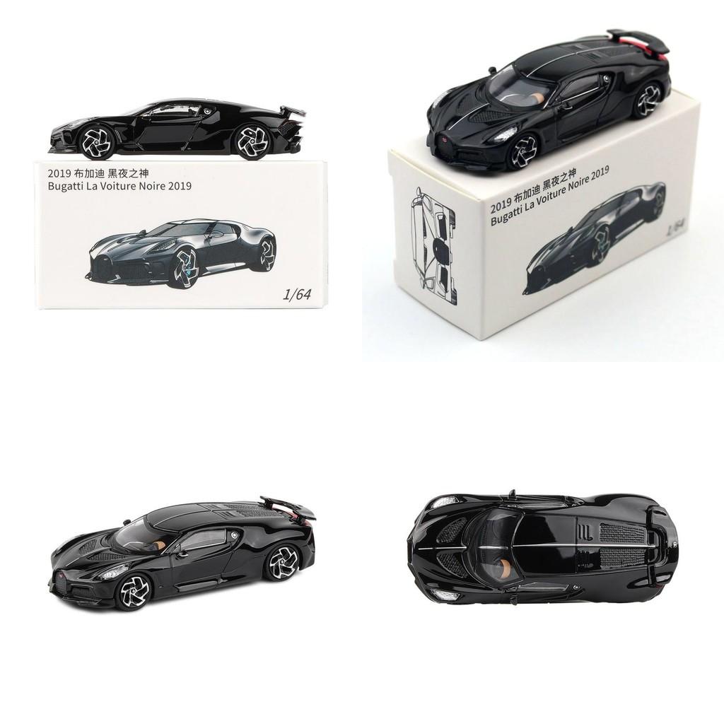 Black Night Bugatti Alloy Car Model 164 Festival Gift Collectors Display Toys