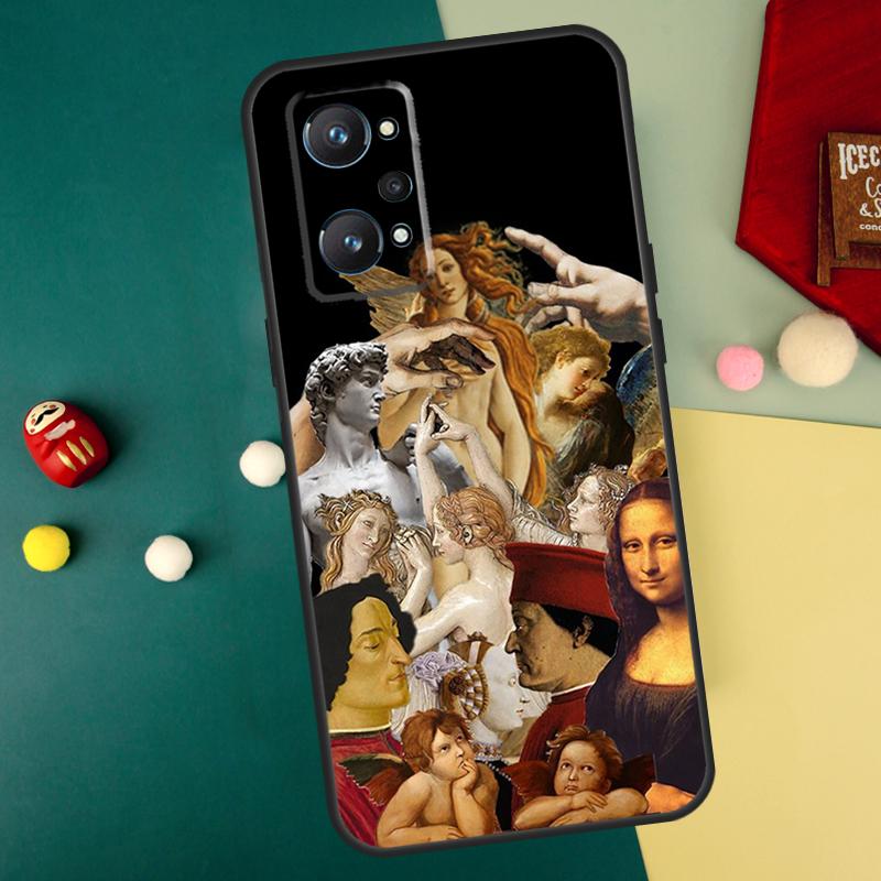 

Renaissance art Painting For Realme GT7 Pro 15 13 10 11 12 14 Pro Plus C55 C71 C75 C67 C63 C61 C53 C35 C65 GT6 Case Realme C53