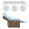 VidaXL Fauteuil Inclinable de Massage Électrique, Chaise de Relaxation avec Dossier et Repose-pied Réglables, Siège de Salon 3206826
