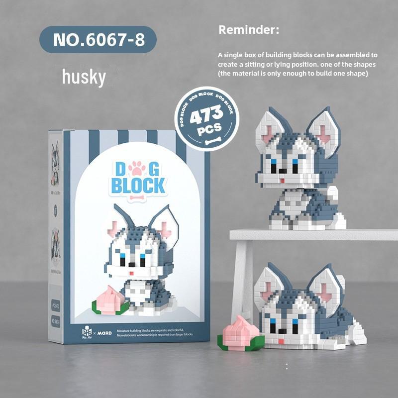 "Mini Particle Assembly Block Toys: Educational Cat Puzzle Ornaments for Kids, Compatible with LEGO"