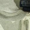Polo by Ralph Lauren cotton Wappen Long sleeve Hooded Lager shirt M gray Men's Used