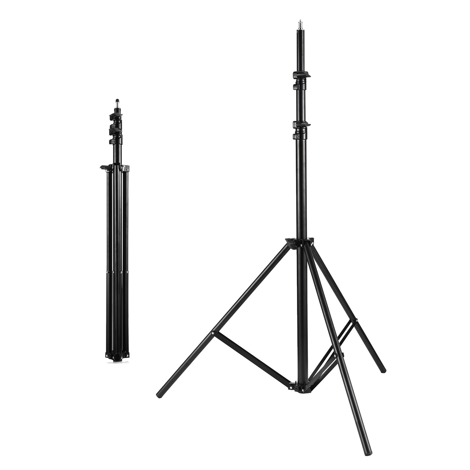 

Andoer сверхмощный металлический штатив для фотосъемки Max. Высота 280 см/110 дюймов с винтом 1/4 дюйма чёрный