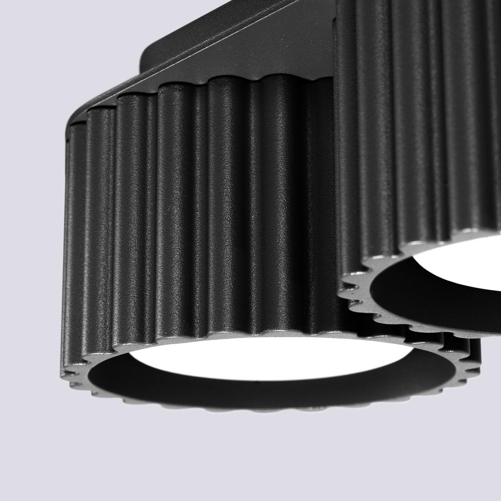 Ceiling lamp aura 2 black Gx53