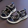 Boys Summer Sandals Non Slip Breathable Soft Sole Sports Sandals Elastic Strap Beach Shoes with Buckle for Kids