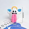Kawaii Plush Ghost Keychain Cute Animation Bat Spooky Keychain Accessories Couple Keyring Bag Charms Car Key Ring Present For Friends