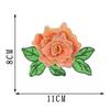 Polyester Fiber Embroidery Flower Patch 11*8CM Clothing Accessories Embroidery Floral Applique DIY Handmade Floral Patches Dress