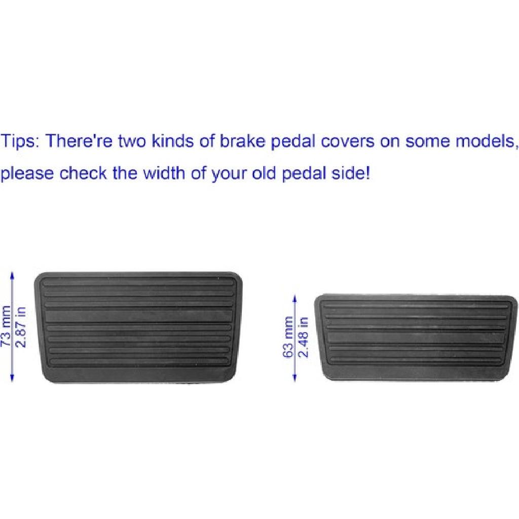 Brake Pedal Pad, Brake Pedal Cover Compatible-2.9" Width At Side