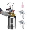 Spray Paint Pressure Pot Tank, 2L/0.5gal Lightweight Air Paint Pressure Pot, 1.8mm Nozzle Spray Paint Gun 3m Hoses for Home Decoration Architecture