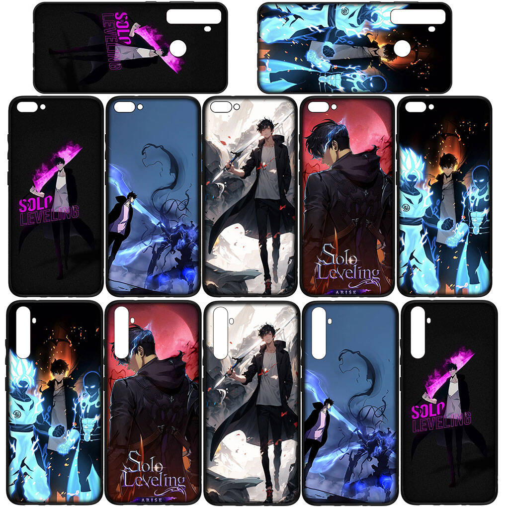 Phone Case for Samsung Galaxy S25 S23 S22 S24 Ultra FE A05 A06 A15 A16 A36 A37 A35 A54 A55 A56 A57 A25 A26 A53 A17 Cartoon Solo Leveling Anime Cover