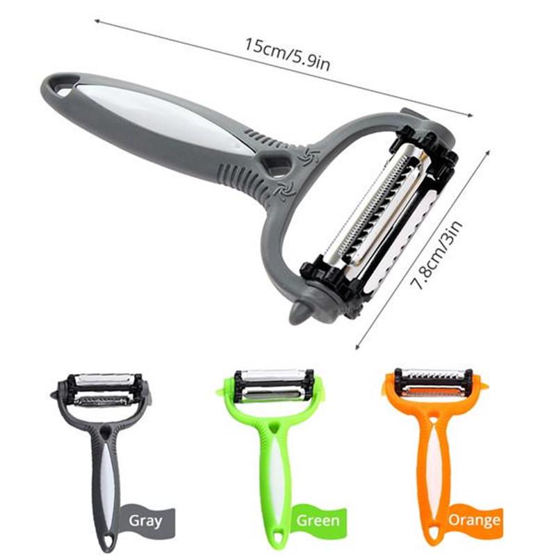 3 In1 Rotatable Vegetable Fruit 360 Degree Rotary Potato Peeler Cutter Planer Grater Kitchen Tools