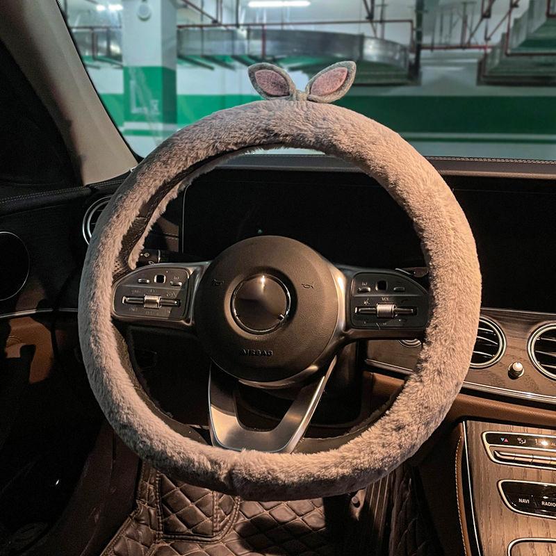 Auto Lenkrad Abdeckung Winter Warm Schöne Plüsch Universal Lenker Abdeckung Praktische Auto Liefert