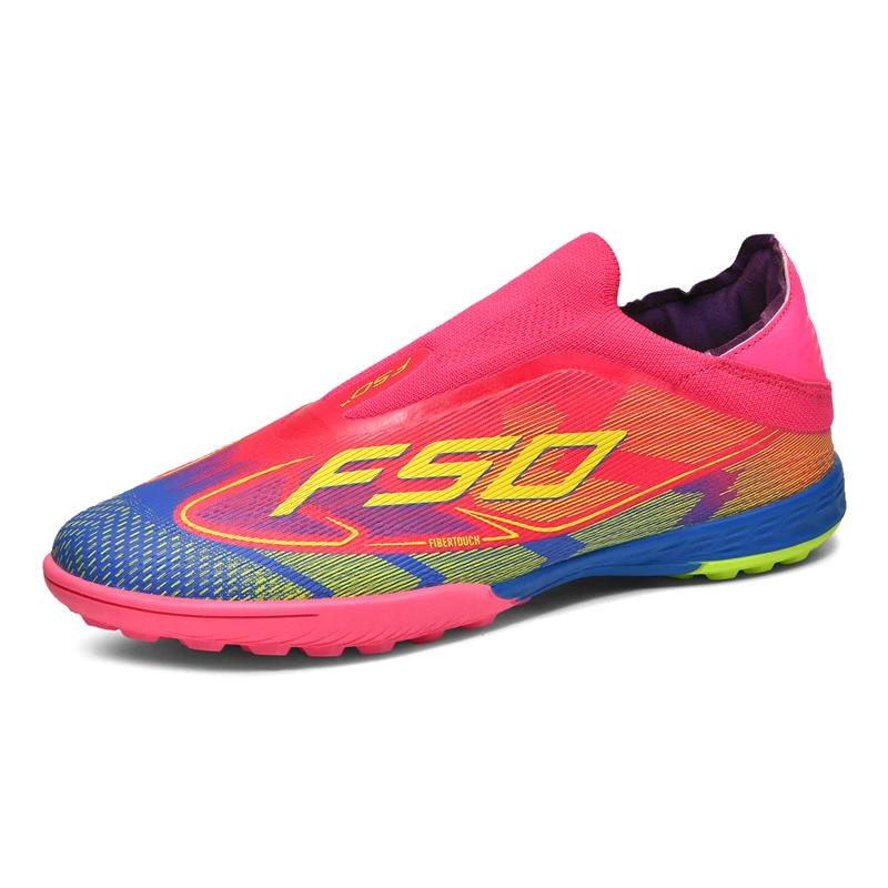 Chaussures de Football pour Hommes  Nouvelles FG/TF Ultra Légères Antidérapantes Herbe Naturelle Entraînement Tous Terrains Vente Chaude Chaussures de Football Compétitives 44