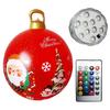PVC Inflatable Christmas Ball Garden Decoration Ornaments Ball 60CM Xmas New Years Party Atmosphere Ball Yard Lawn Porch Decor