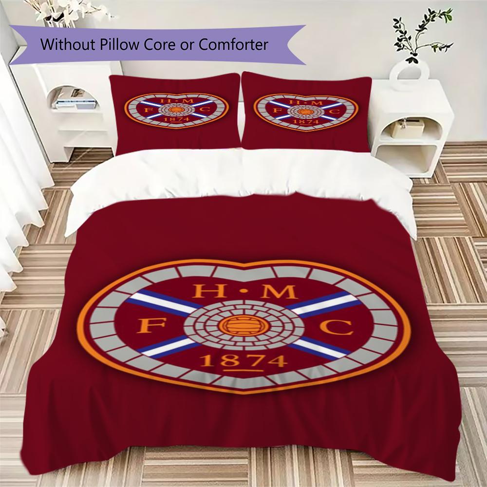 Set Copripiumino Trapuntato con Fantasia Hartes Football Club Federa Decorazione per la Casa Regalo di Compleanno (1 * copripiumino + 2 * federe senza imbottitura)