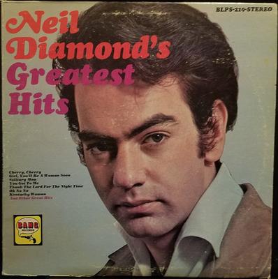 Płyta LP NEIL DIAMOND - "Greatest Hits" Neila Diamonda BLPS219 Bang Records 1968 US Pop Używana