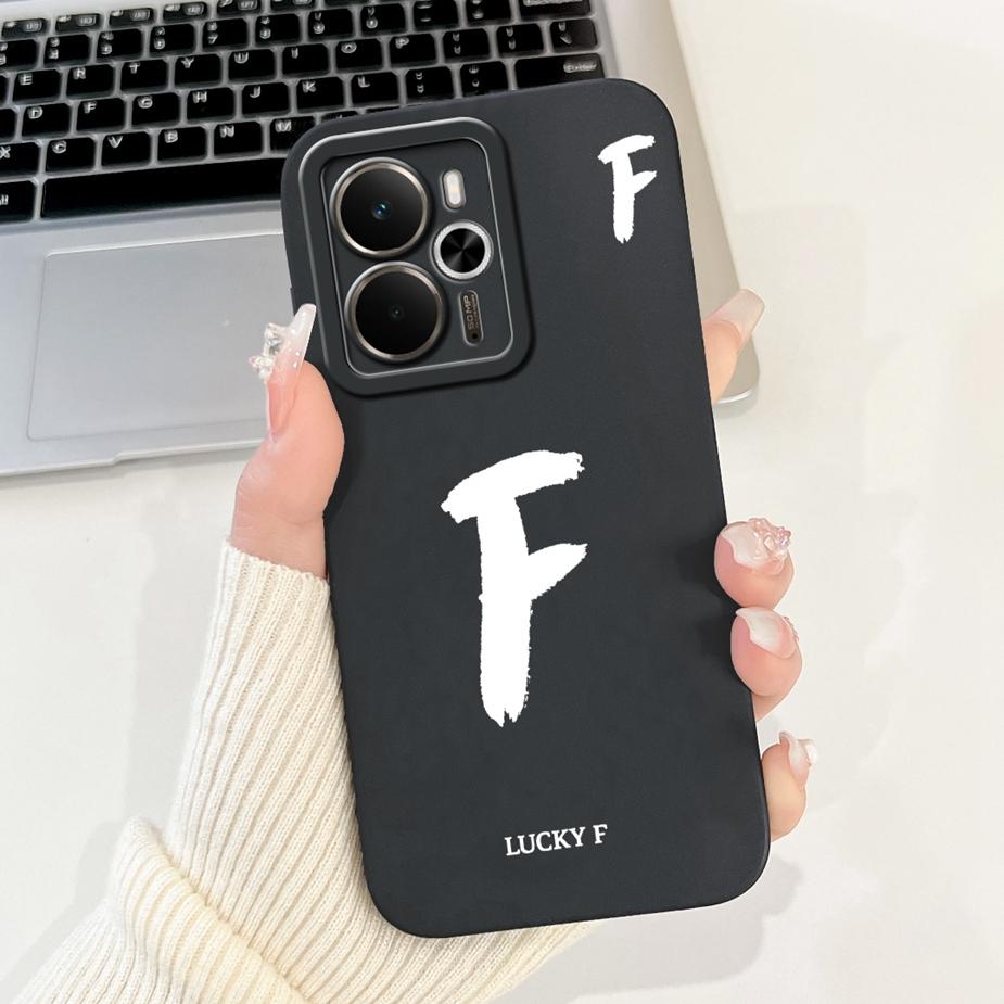 For Readme 14 5G Case RMX5075 Cute Lucky Letters Cover Soft TPU Phone Case For Realme 14X 14 Realme14 T 14T 5G Back Cover Fundas