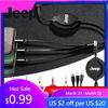 For Jeep Car Badge Charging Cable 3-in-1 Chargers For Jeep Renegade Compass Grand Cherokee Wrangler Gladiator Auto Decoration
