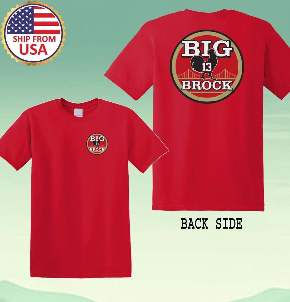 Big Cock Brock Men#039;s Red Size S5XL Unisex T-Shirt M