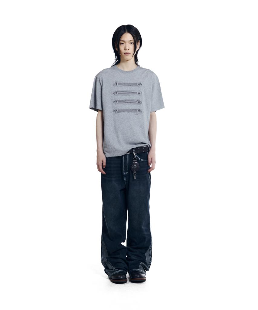 AAKAM Napoleon Corded Half Top (Gray)