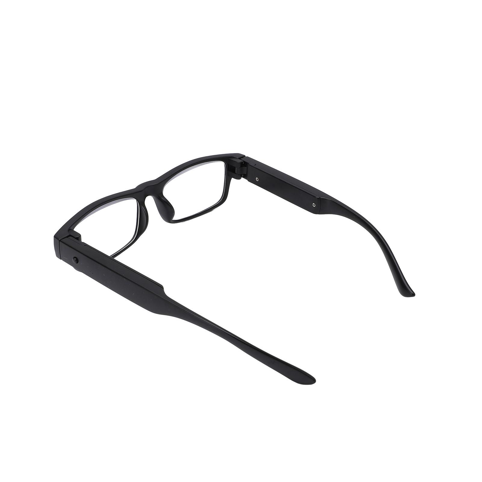 

Увеличительные очки для чтения, полноразмерные, USB-заряжаемые, увеличительные очки, светодиодная подсветка 1.6x Magnification чёрный