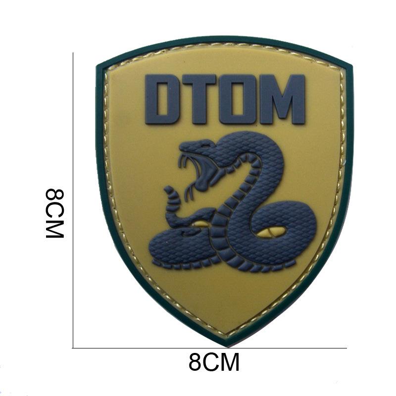 Aotuduol PVC Epoxy Patch  Don t Tread on Me  Velcro Armband