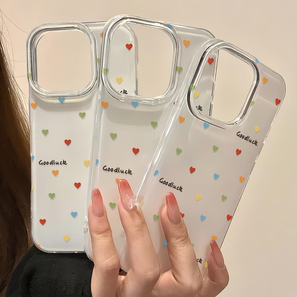 Painted Phone Case for iPhone 12 13 15 16 iPhone 16 12 13 14 15 Pro  14 15 16 Pro Max Coverage Shockproof Anti-Fingerprint Fresh Style Protective Case