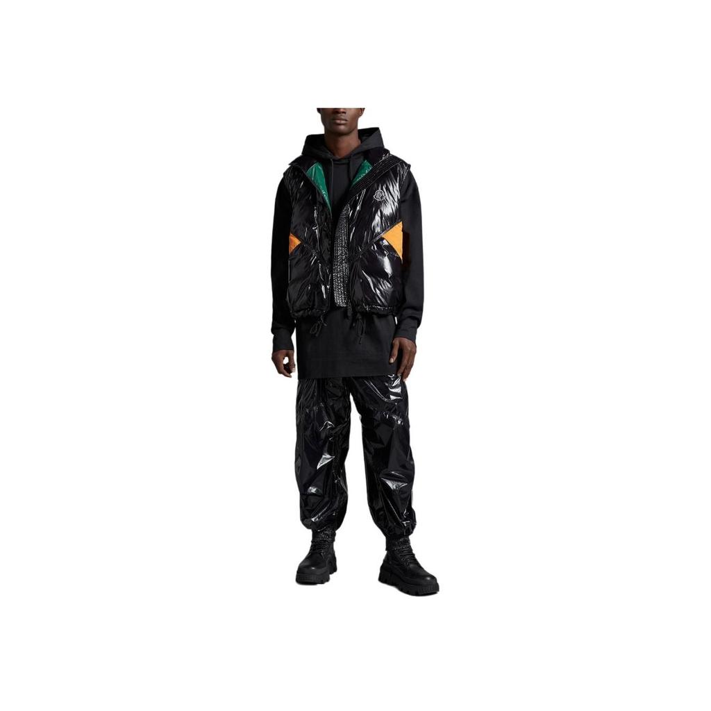 Moncler Genius X Alicia Keys Collaboration Down High Neck Zip Vest Men vest Black I109F1A00007M2949